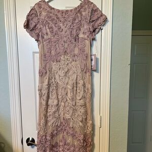 Beautiful Pale pink. Lace dress! Never worn w/ tags